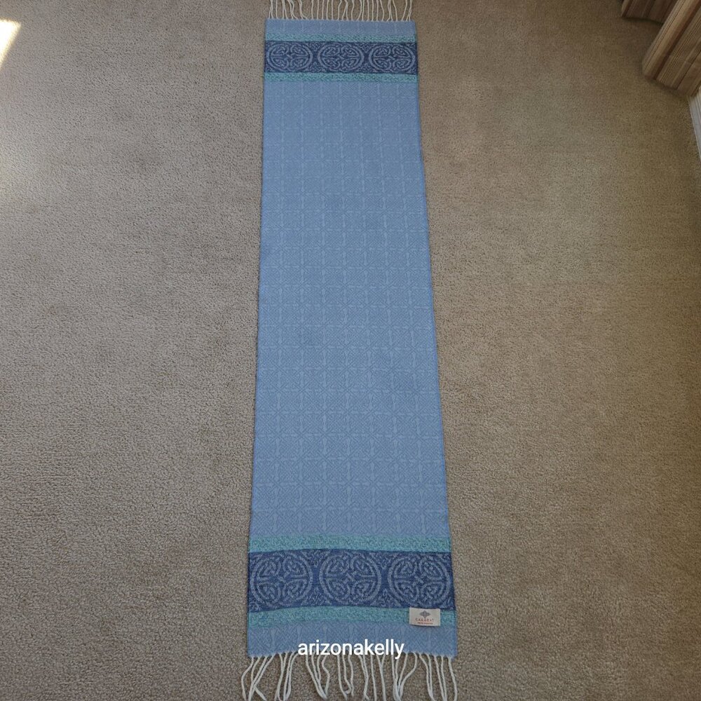 Calzeat Celtic Scarf Wool Blend Made in Scotland - Picture 14 of 14